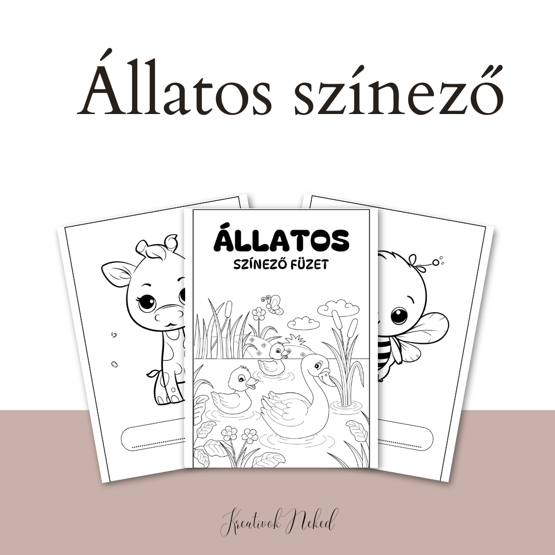 Állatos színező
