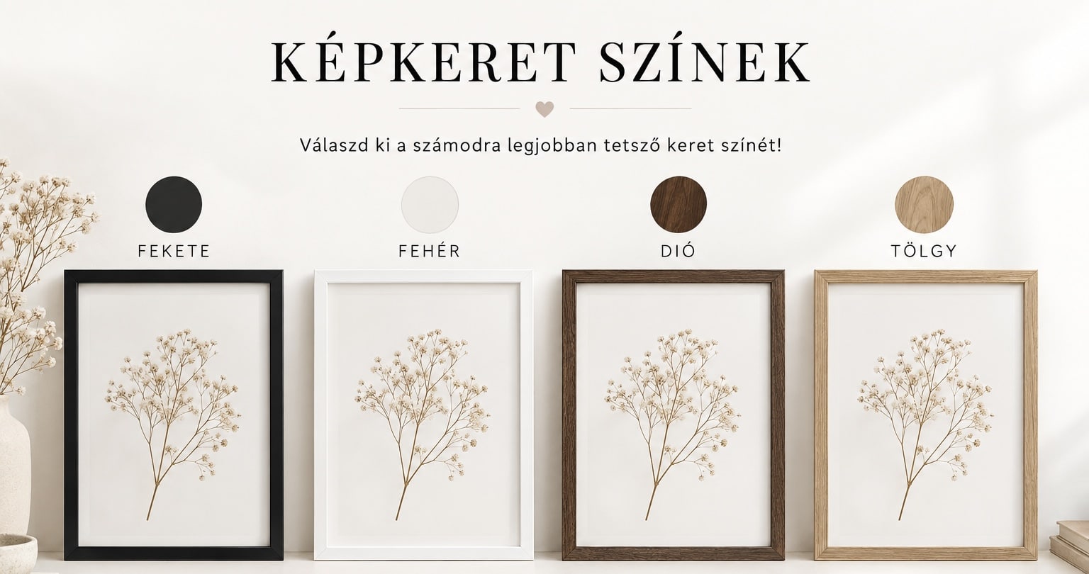 Választható képkeret színek