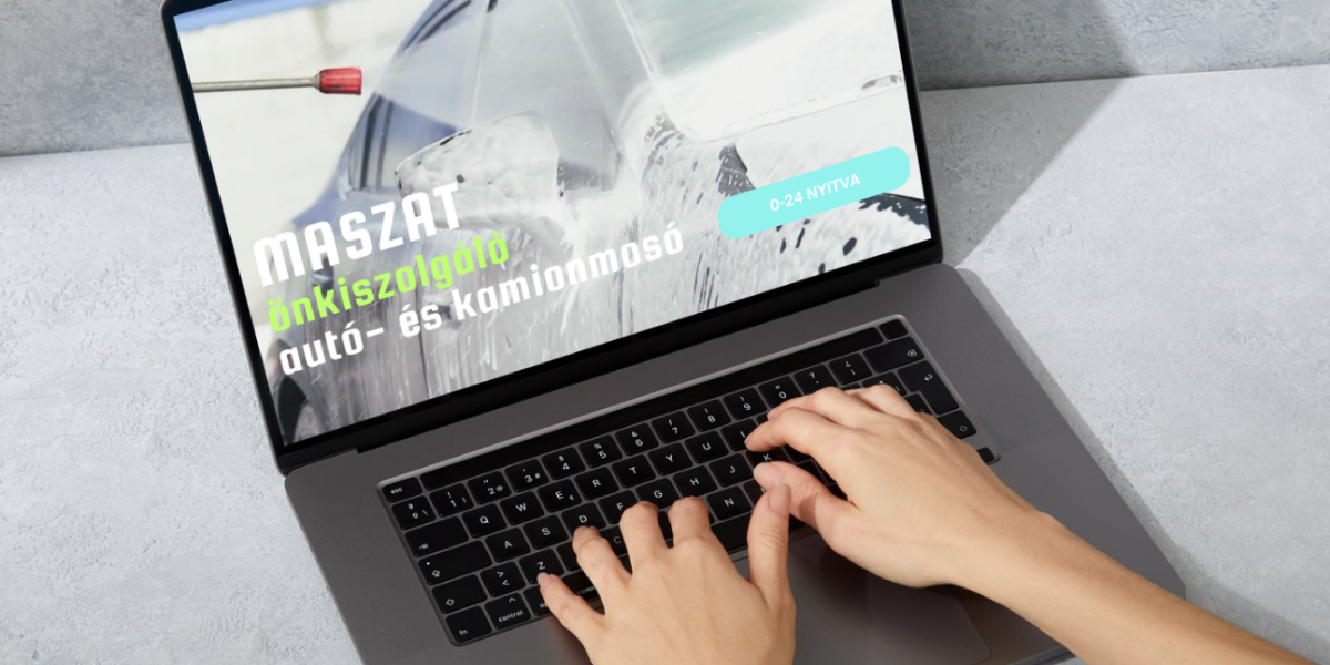 Maszat Autómosó weboldala